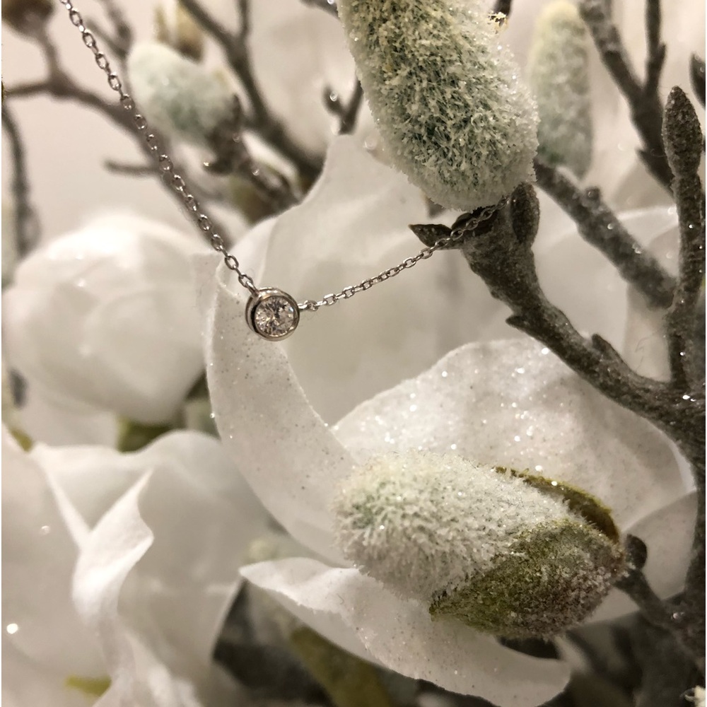 NWOT! CZ Solitaire Necklace